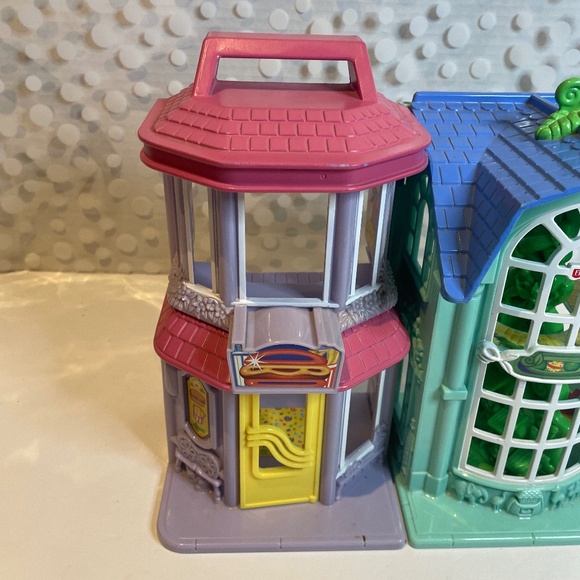 FISHER PRICE 💕LOVING FAMILY SWEET STREETS FAST FOOD RESTAURANT & TOY SHOP 2003 - Picture 3 of 9